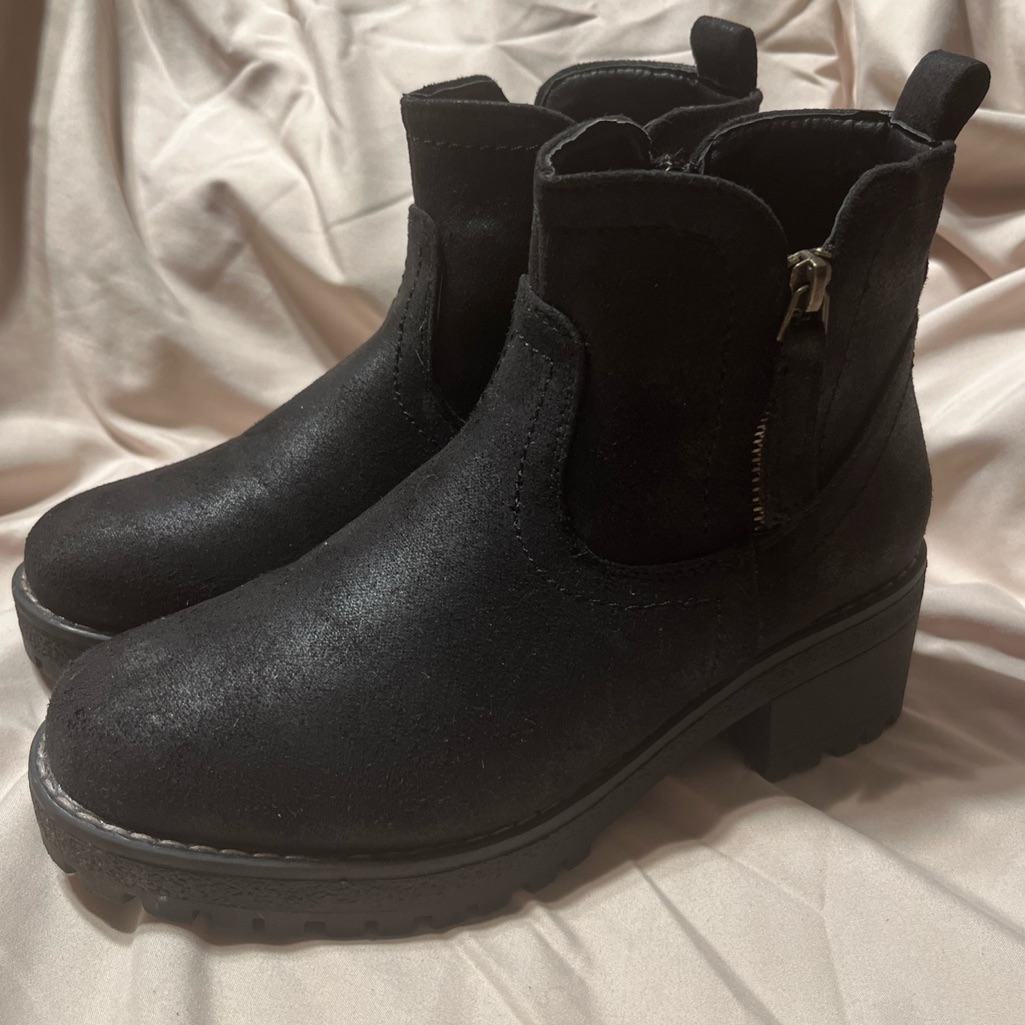 Index Womens Black Ankle Boots